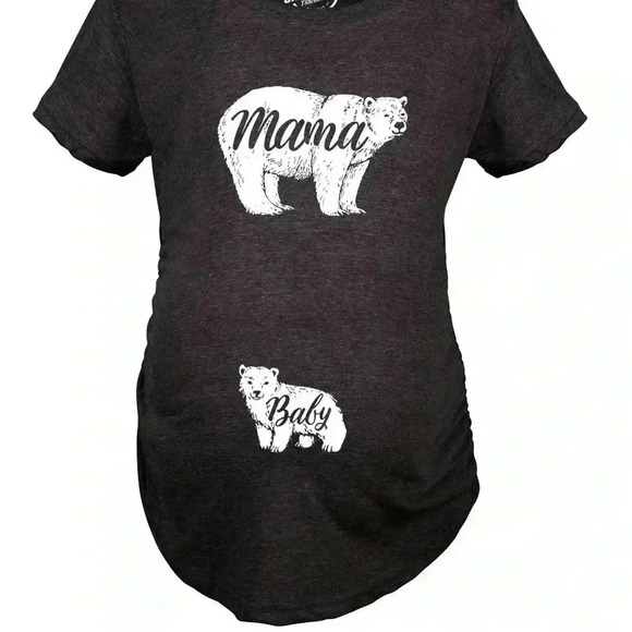 HP x3💗🐻MATERNITY MAMA BEAR BABY BEAR SHIRT - Picture 2 of 12
